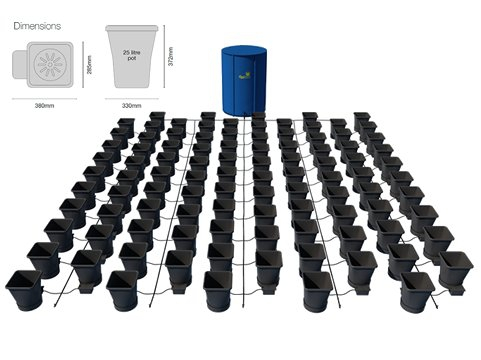 Autopot 1Pot XL Module - se 100 květníky vč. 750L flexitanku