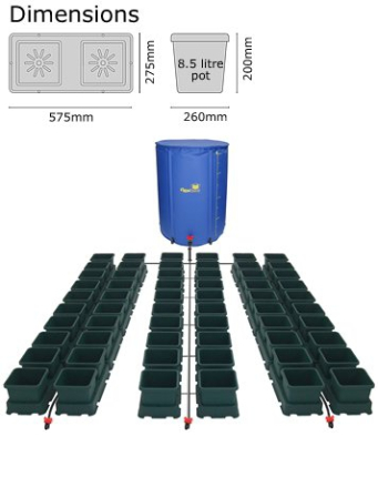 Autopot Easy2grow Kit - s 60 květníky vč. flexitanku 400L