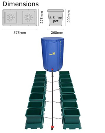 Autopot Easy2grow Kit - se 16 květníky vč. 225L Flexitank