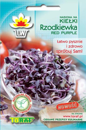 Ředkvička Red Purple semena na klíčky 10g