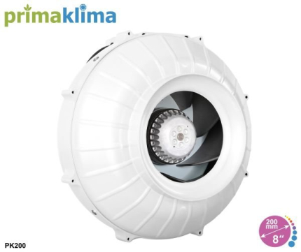 Ventilátor PRIMA KLIMA PK200 MES-2, 450/950m3/h