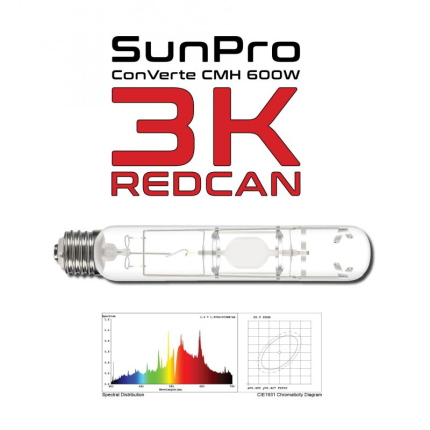 Výbojka SUNPRO ConVerte CMH 600W/E40/3K -RedCan