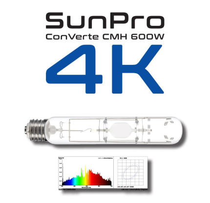 Výbojka SUNPRO ConVerte CMH 600W/E40/4K