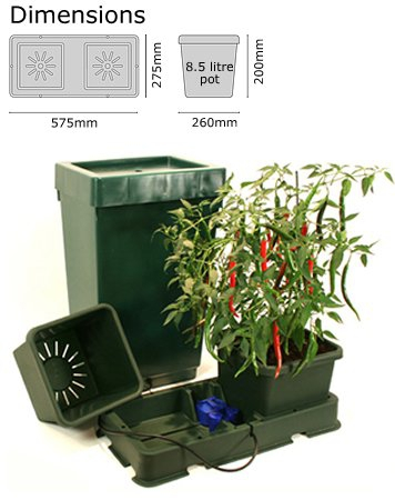 Autopot Easy2grow Kit - se 2 květníky vč. 47L plastová nádrže